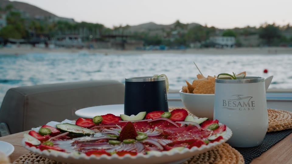 A fresh spread served aboard Bésame